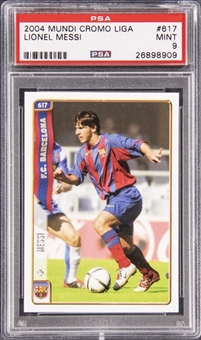 2004-05 Mundi Cromo Liga #617 Lionel Messi Rookie Card - PSA MINT 9